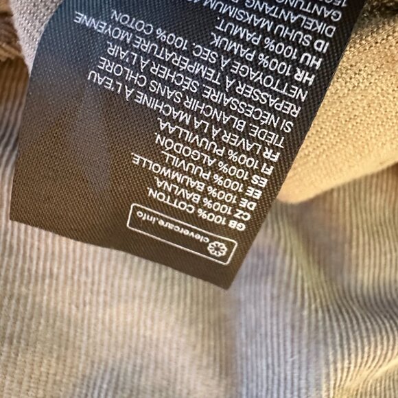 H&M Corduroy Sage Green Button Down Shirt - Size M - Picture 5 of 7